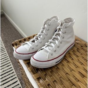 High Top White All Star Converse